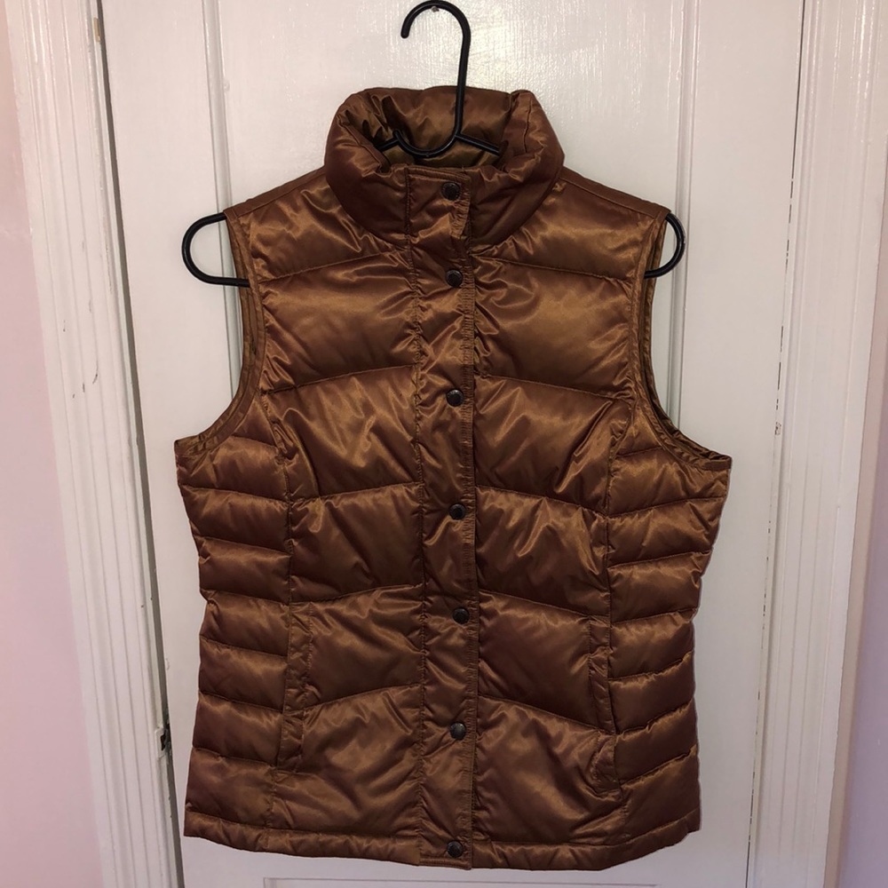 Women’s Lands End Vest Size XS: Metallic Copper